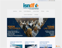 Tablet Screenshot of isndf.com.ar
